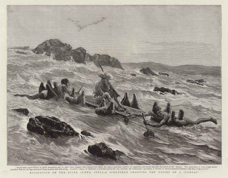 Navigation sur la rivière Jumna, Inde - English School