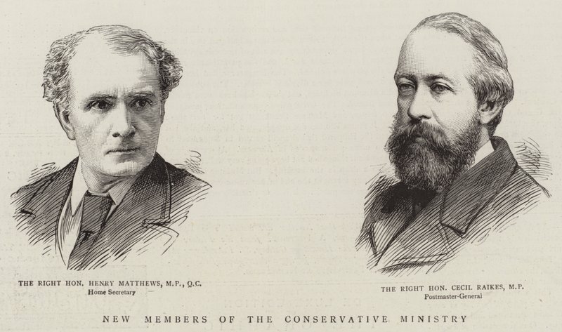 Nouveaux membres du ministère conservateur (gravure) - English School