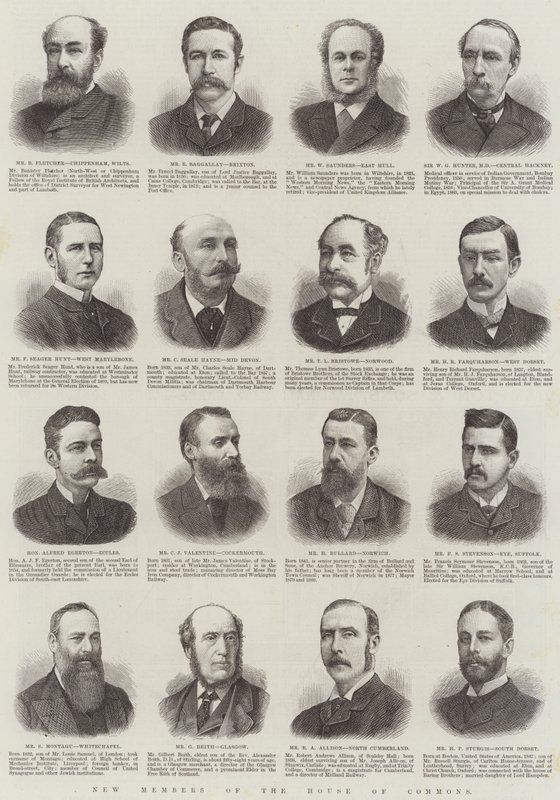 Nouveaux membres de la Chambre des communes (gravure) - English School