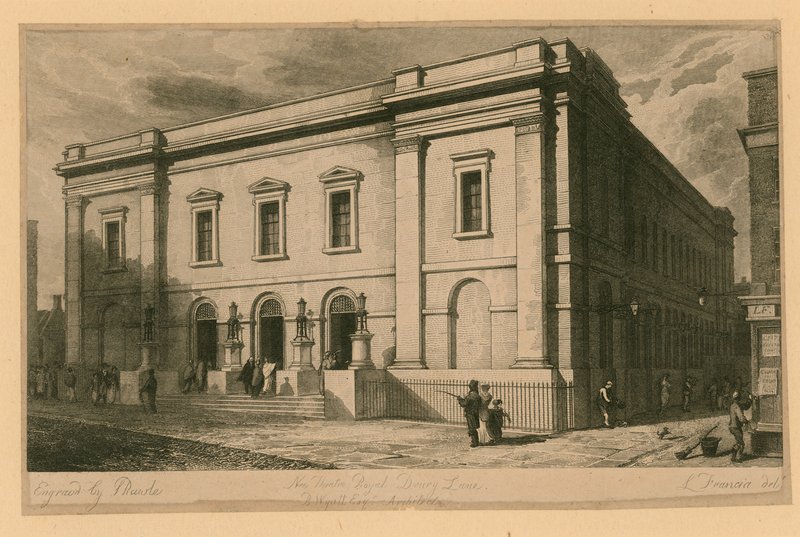 Nouveau Théâtre Royal, Drury Lane, Londres; B Wyatt, Architecte - English School