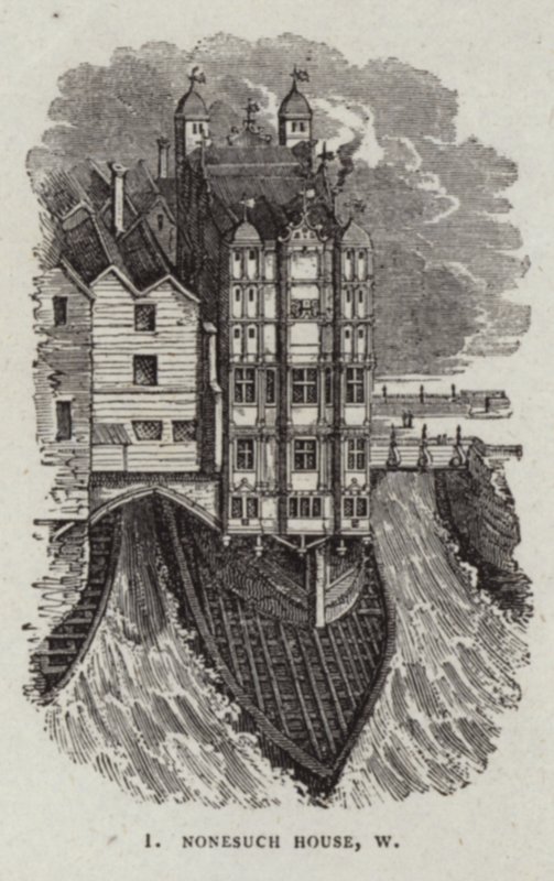 Nonesuch House sur le vieux pont de Londres - English School