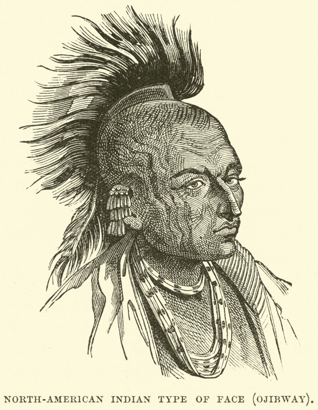 Type de visage indien nord-américain, Ojibway - English School