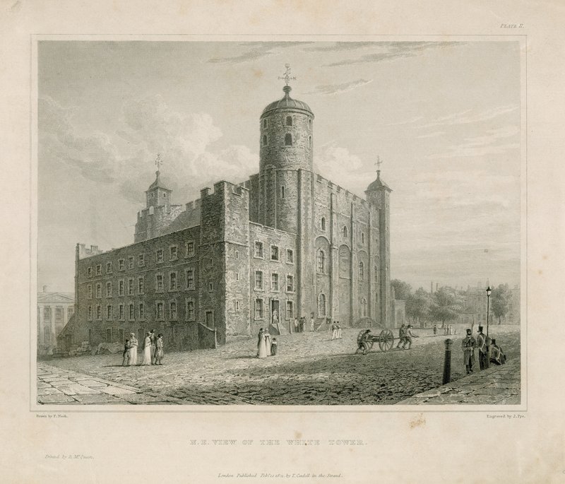 Vue nord-est de la Tour Blanche - English School