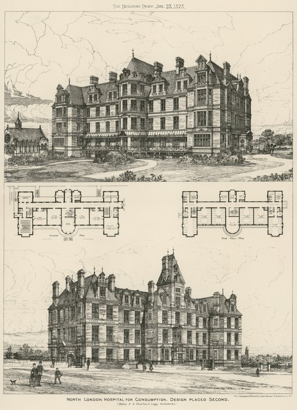 Hôpital du Nord de Londres pour la Consommation, deuxième prix de conception - English School