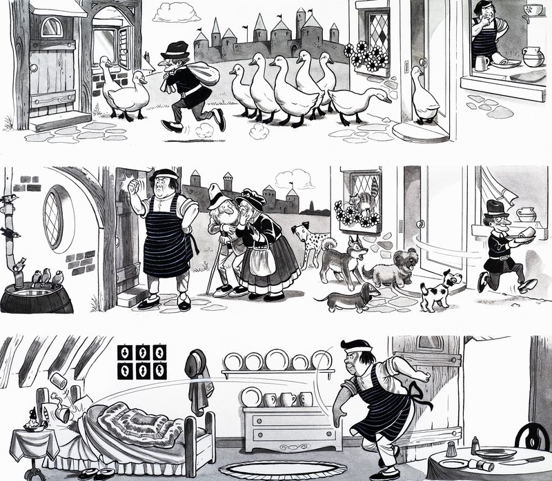 Illustration de comptine - English School