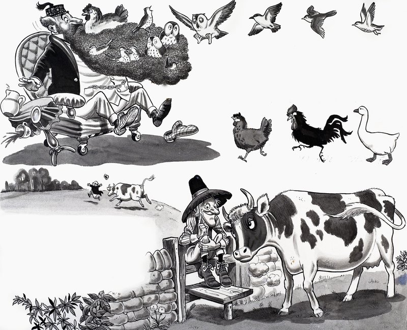 Illustration de comptine - English School