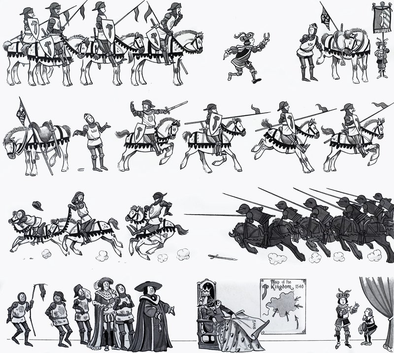 Illustration de comptine - English School