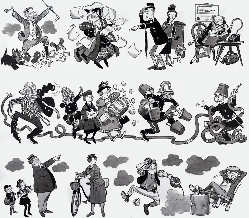 Illustration de comptine - English School