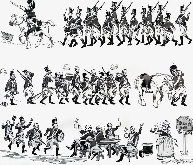 Illustration de comptine : Le Grand Vieux Duc d