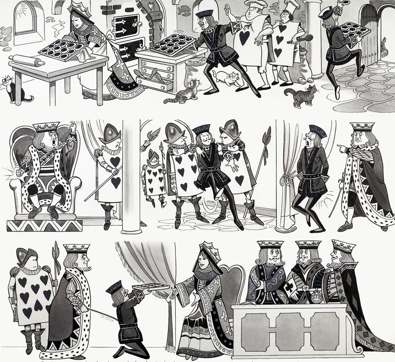 Illustration de comptine : Reine de Cœurs - English School