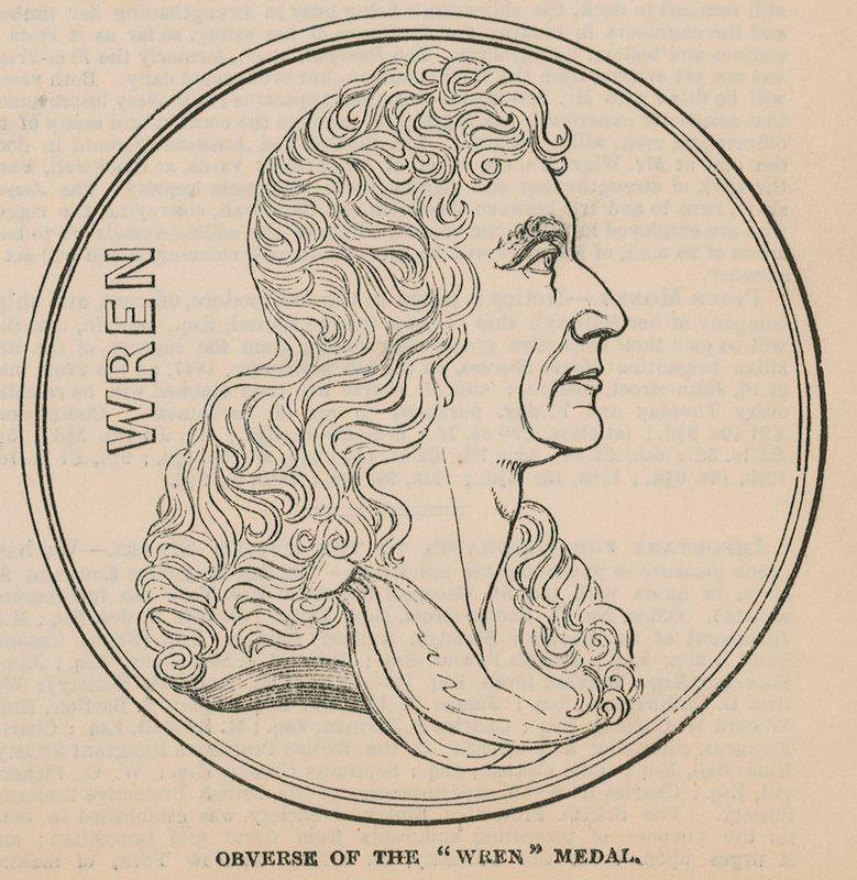Avers de la médaille Wren - English School