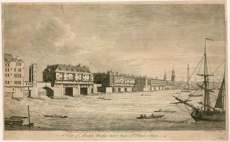 Ancien pont de Londres, depuis les escaliers de St Olaves - English School