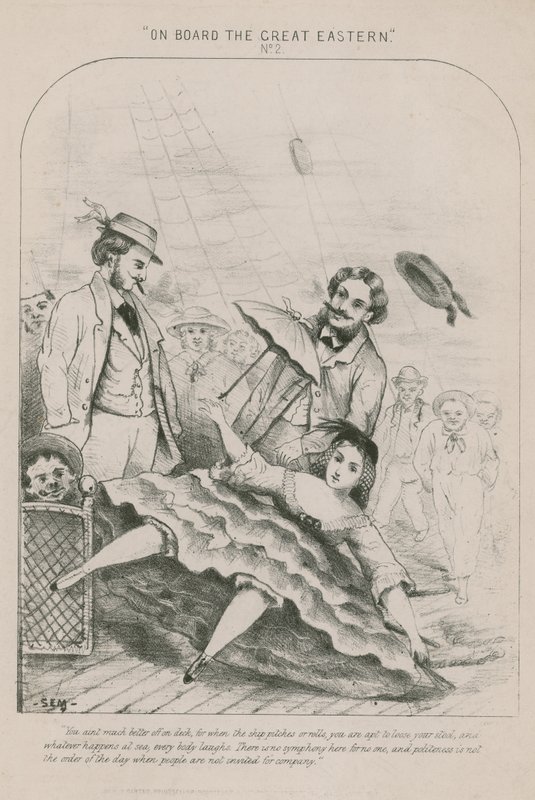À bord du Great Eastern; marche sur le pont - English School