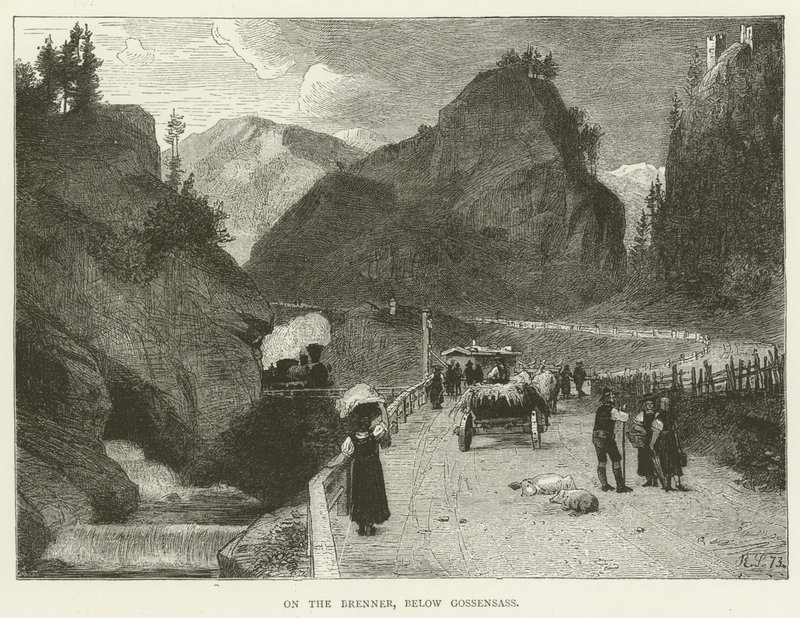 Sur le Brenner, en dessous de Gossensass - English School