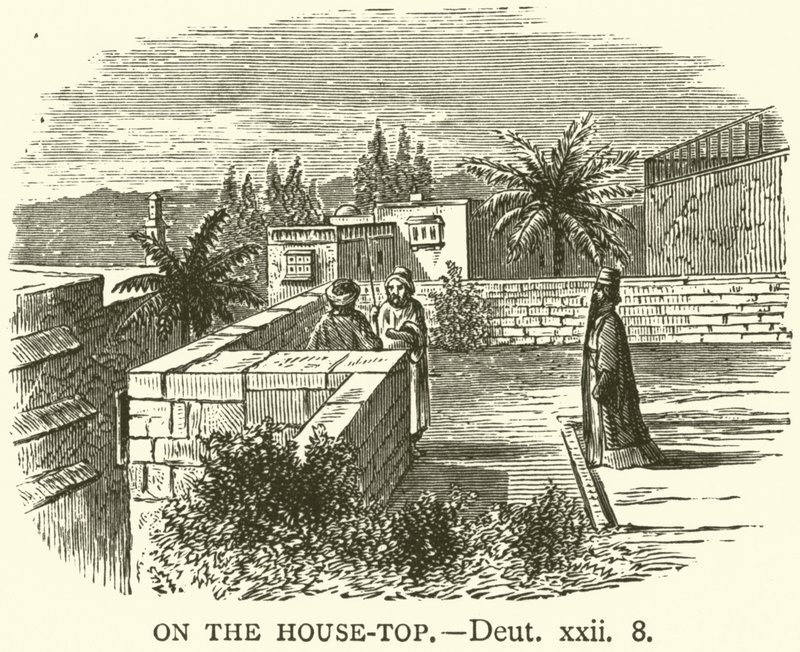 Sur le Toit de la Maison, Deutéronome, xxii, 8 - English School