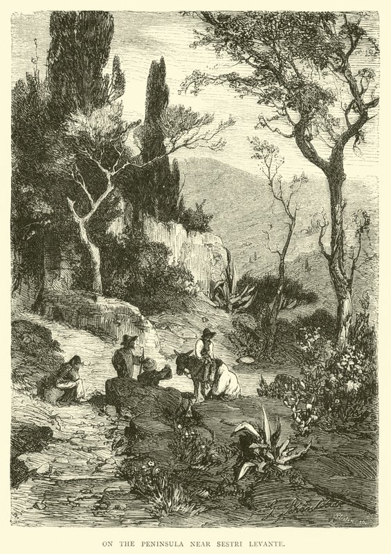 Sur la péninsule près de Sestri Levante - English School