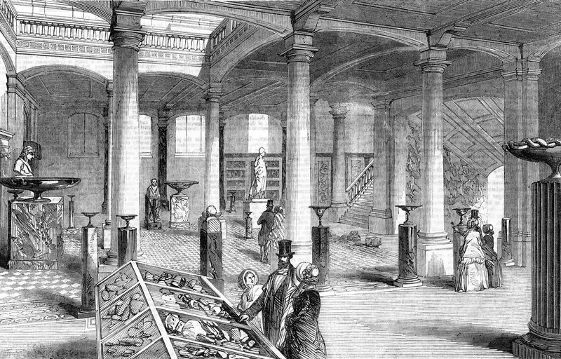 Ouverture du Musée de Géologie Pratique, Jermyn Street, Londres - la Grande Salle - English School