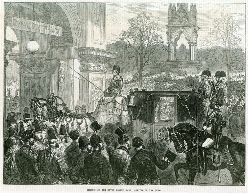 Ouverture du Royal Albert Hall par la reine Victoria - English School