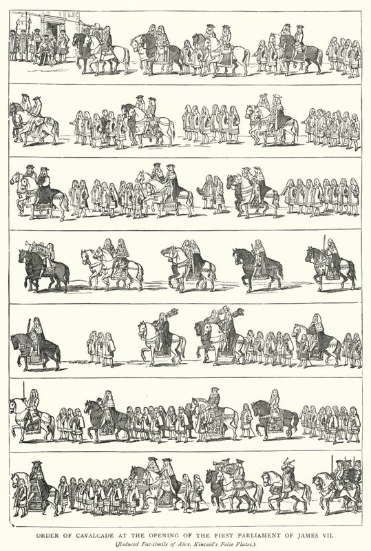 Ordre de la cavalcade à l