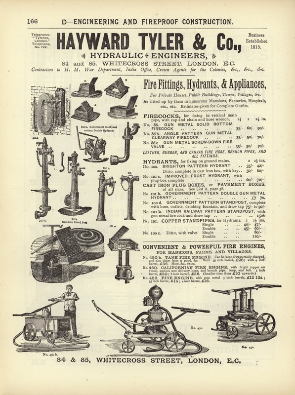 Page du Compendium des architectes, géomètres et ingénieurs 1892 - English School