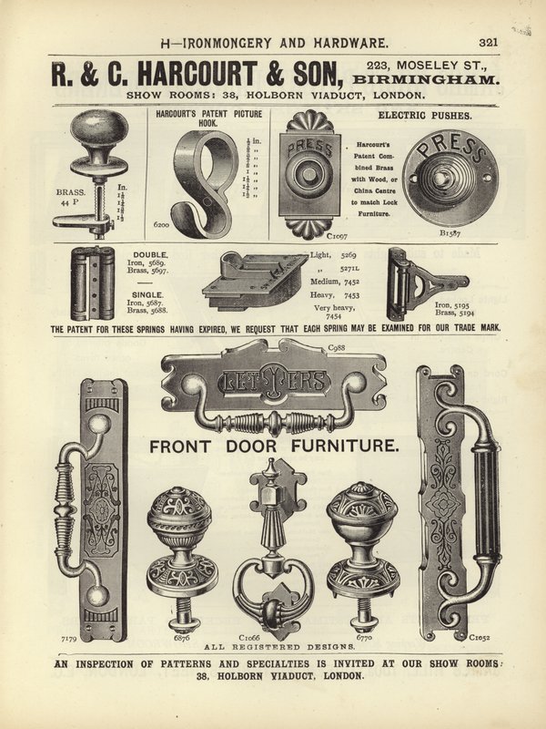 Page du Compendium des architectes, géomètres et ingénieurs 1892 - English School