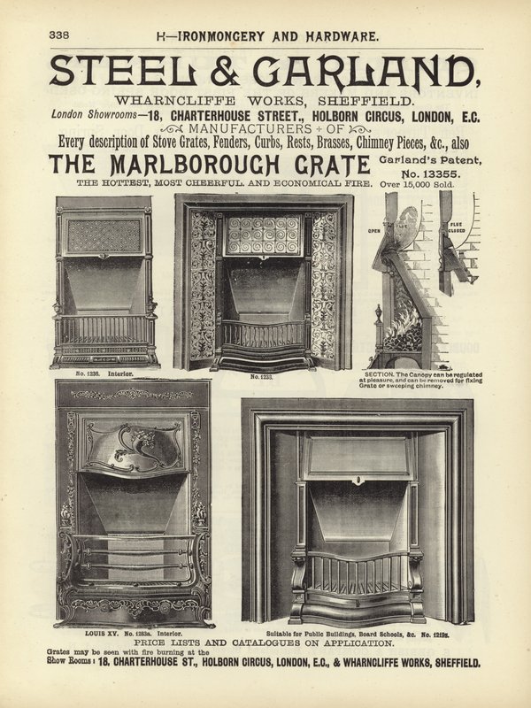 Page du Compendium des architectes, géomètres et ingénieurs 1892 - English School