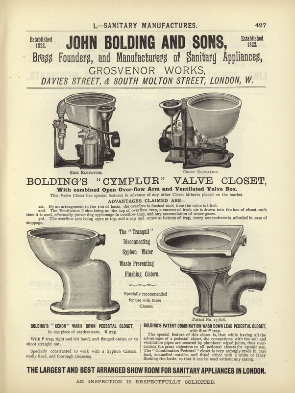 Page du Compendium des architectes, géomètres et ingénieurs 1892 - English School