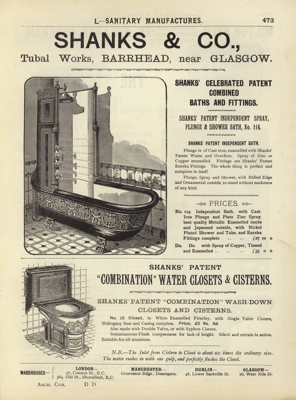 Page du Compendium des architectes, géomètres et ingénieurs 1892 - English School