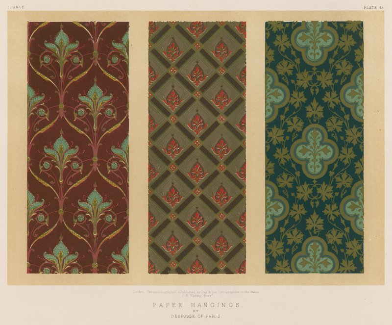 Papiers peints par Desfosse de Paris - English School