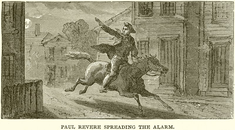 Paul Revere sonnant l
