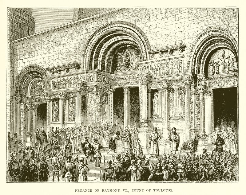 Pénitence de Raymond VI, comte de Toulouse - English School