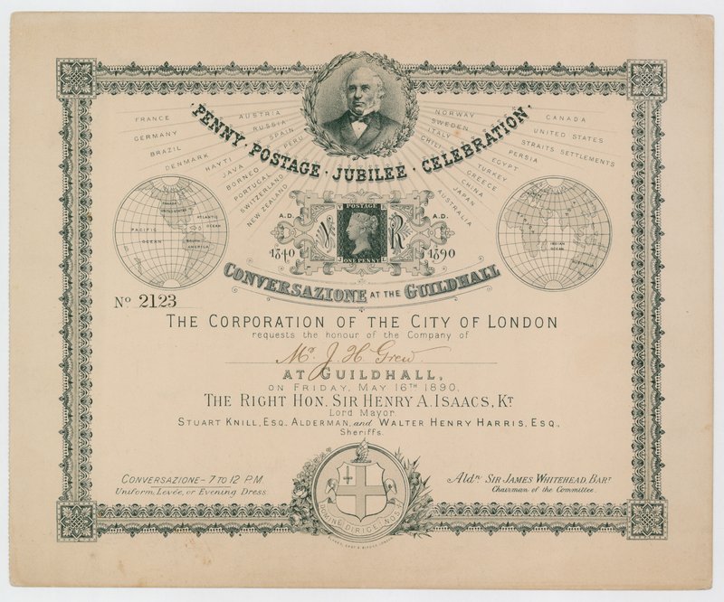 Célébration du jubilé de la poste à un sou - English School
