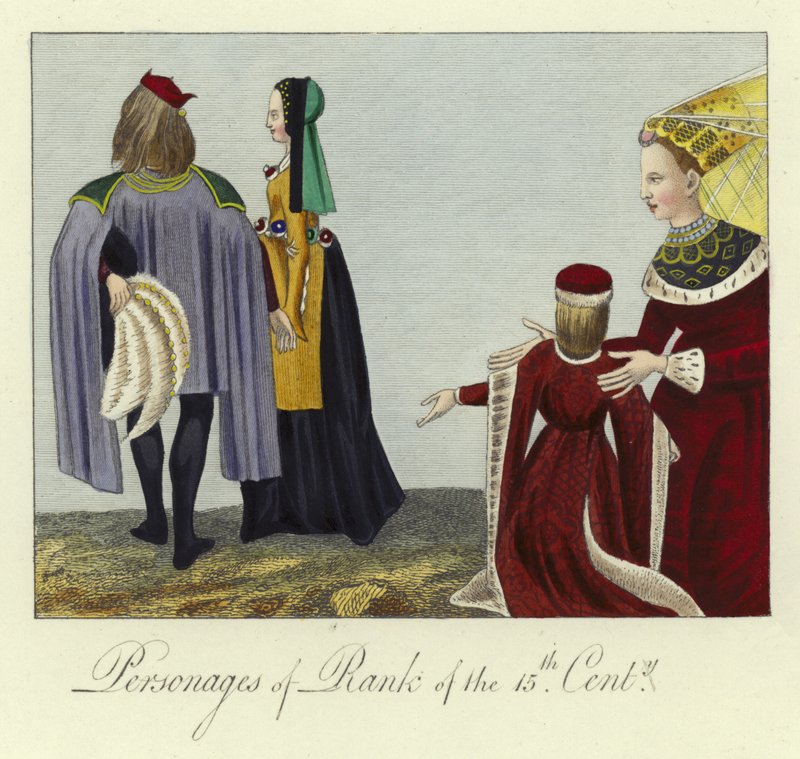 Personnages de rang du 15ème siècle - English School