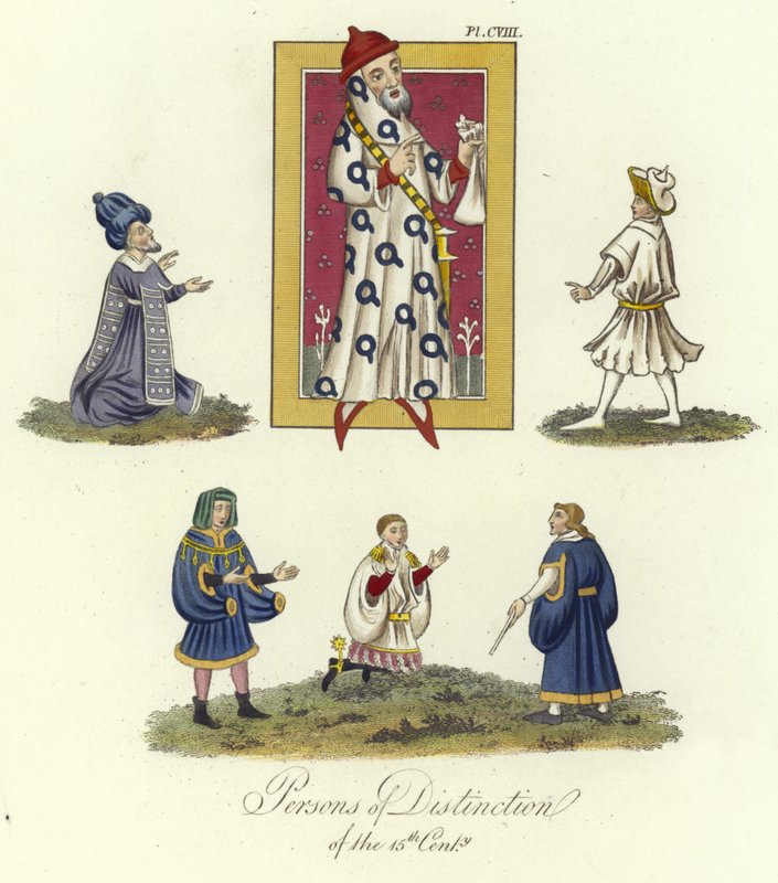 Personnes de distinction du XVe siècle - English School