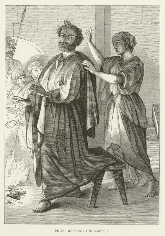 Pierre reniant son maître - English School