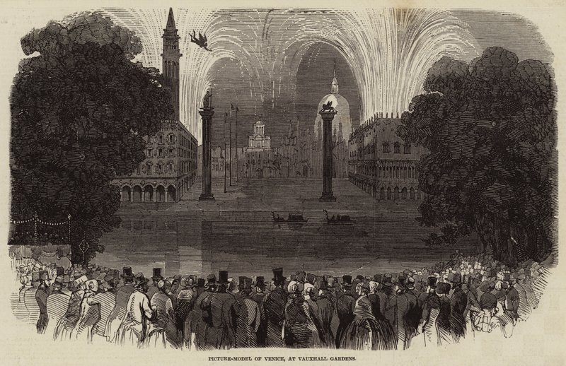Modèle de Venise en image, aux jardins de Vauxhall - English School