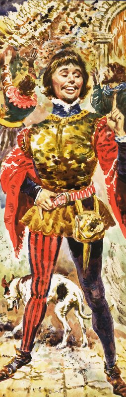 Piers Gaveston au couronnement du roi Édouard - English School