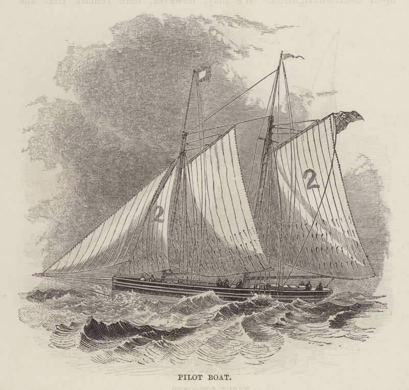 Bateau pilote (gravure) - English School