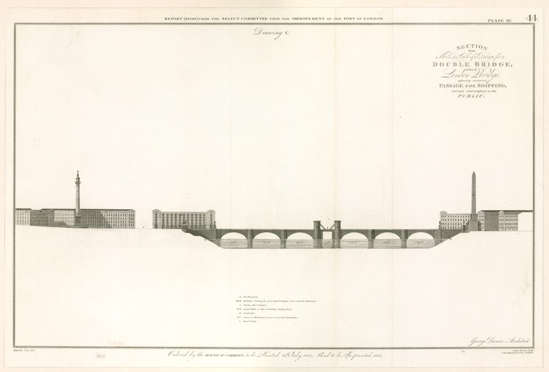Plan pour un pont de Londres capable de laisser passer les navires - English School