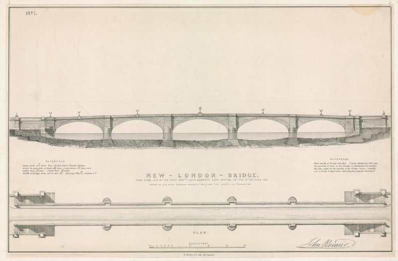 Plan pour le nouveau pont de Londres - English School