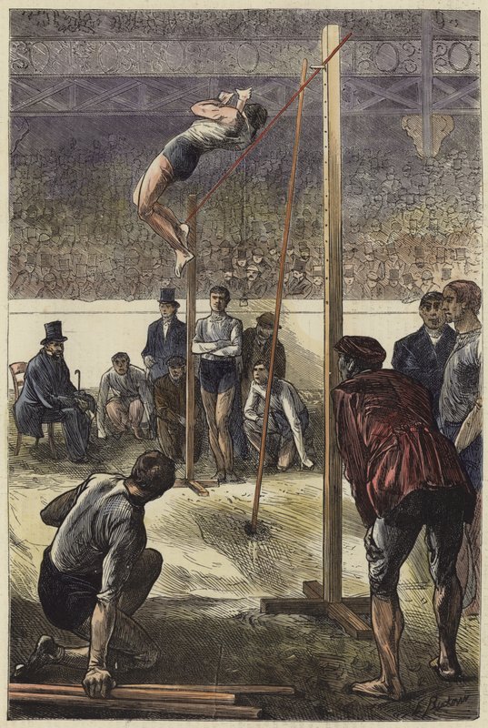 Saut à la perche au Agricultural Hall - English School