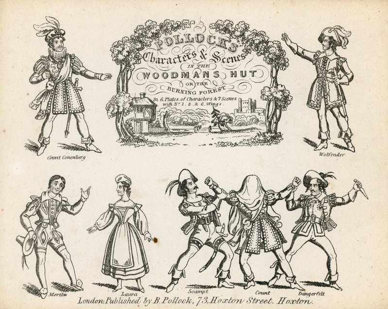 Personnages et Scènes de Pollock dans la Cabane du Bûcheron - English School