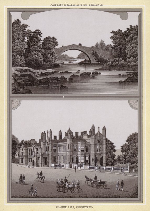 Pont-pant-ysgallog-ar-wysg, Trecastle; Parc Glanusk, Crickhowell - English School
