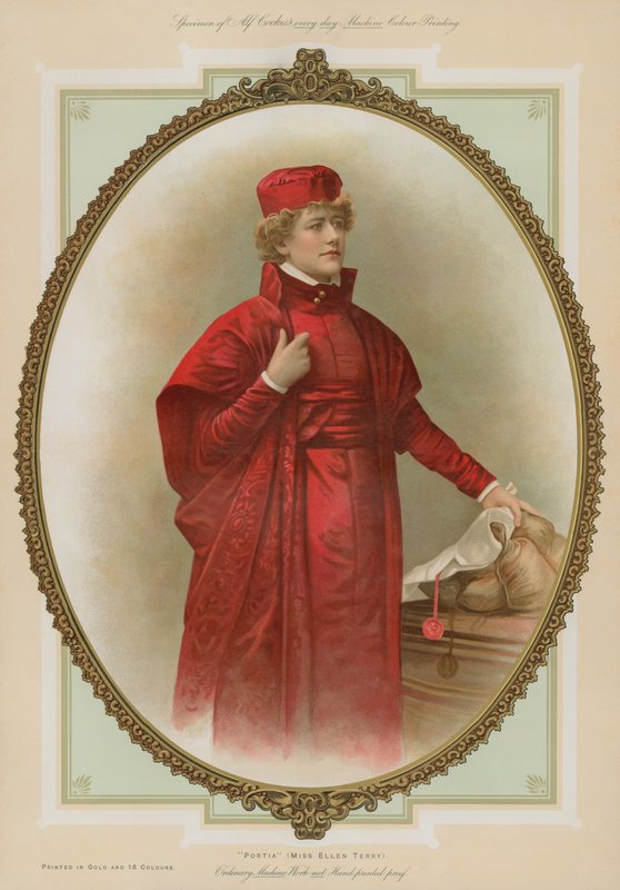 Portia, Miss Ellen Terry - English School