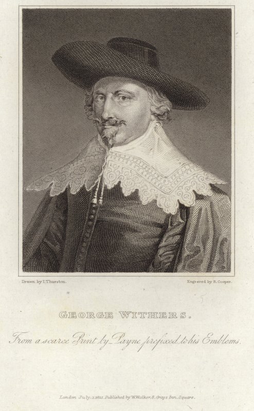 Portrait de George Wither - English School