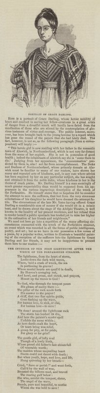 Portrait de Grace Darling - English School
