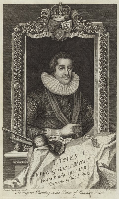 Portrait de Jacques I de Grande-Bretagne et d