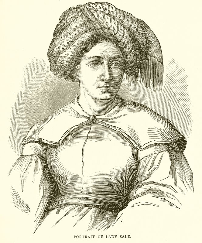 Portrait de Lady Sale - English School