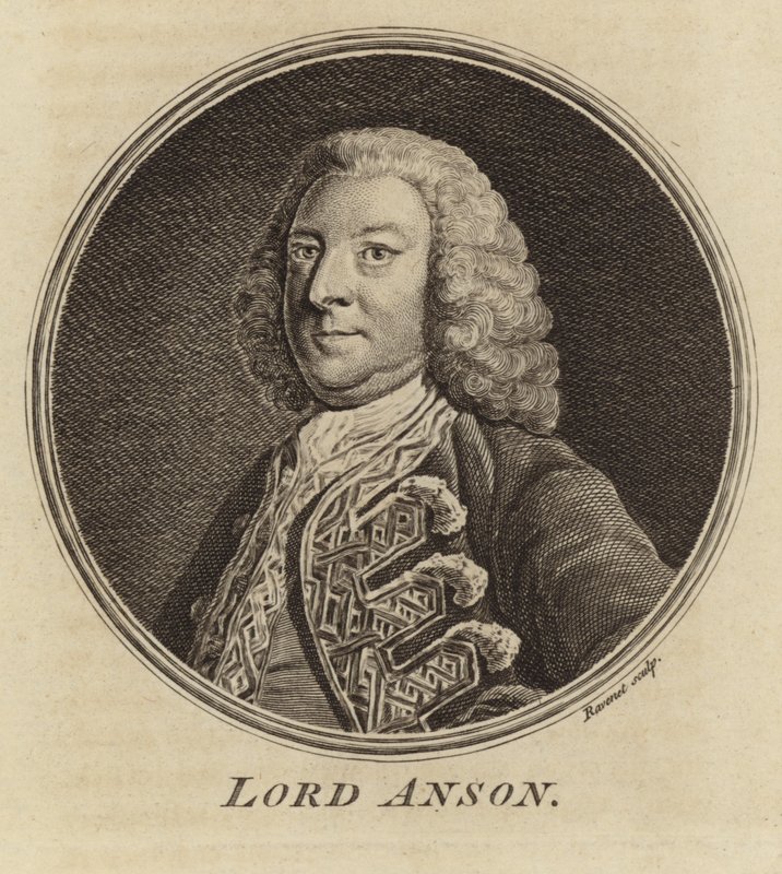 Portrait de Lord Anson - English School