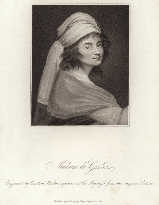 Portrait de Madame de Genlis - English School